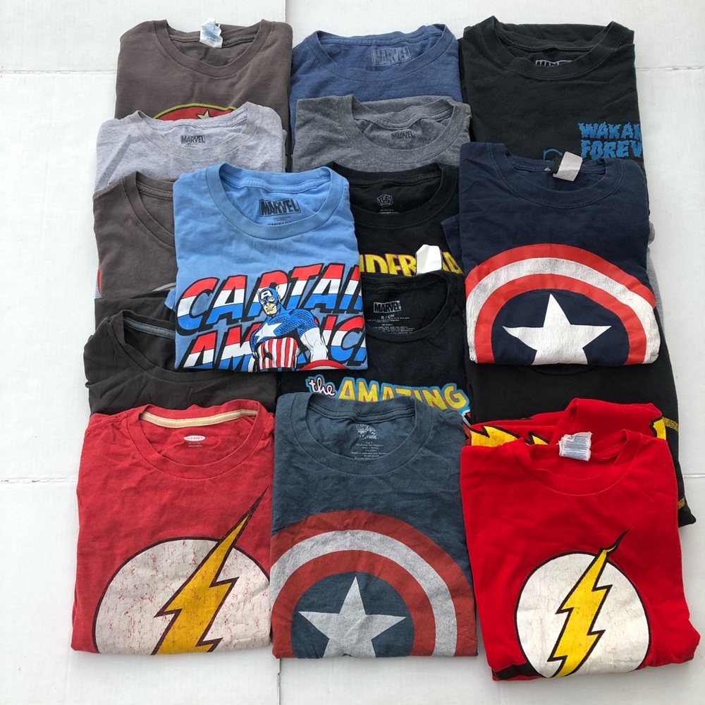 16 Comic Book Shirt Bundle!!!
